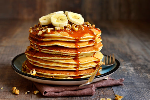 Sweet Potato Pancakes with Old Fashioned Buttermilk Syrup, A Bundle