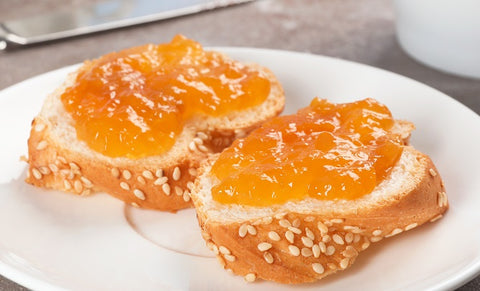 Pioneer Valley Gourmet Harvest Peach Cobbler Jam.