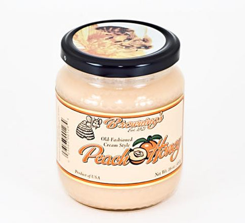 Browning's Old-Fashioned Cream Style Peach Honey 16 oz (6748137029713)