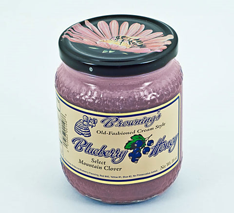 Browning's Old-Fashioned Cream Style Blueberry Honey 16 oz (6748137324625)