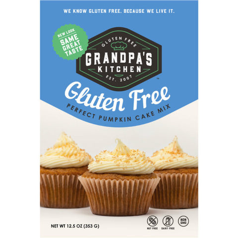 Grandpa's Kitchen Gluten Free Dairy Free Perfect Pumpkin Cake Mix 12.5 oz. (6748138111057)