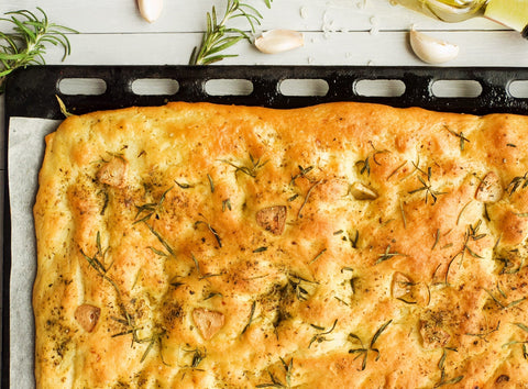 Sicilian Roasted Garlic Focaccia