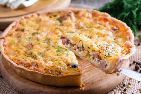 Potato, Ham, and Cheese Quiche