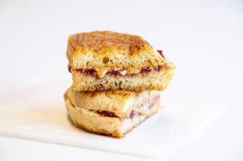 grilled PB&J with a bread mix