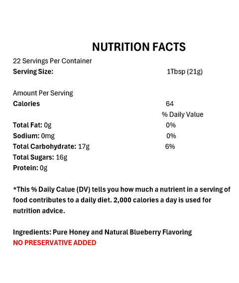 Browning's Old-Fashioned Cream Style Blueberry Honey 16 oz