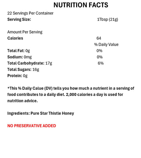 Browning's Star Thistle Honey 16 oz