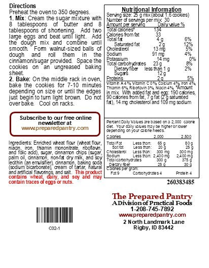 Cinnamon Chip Snickerdoodle Cookie Mix