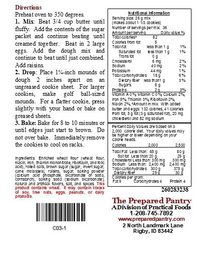 Rum Raisin Oat Cookie Mix