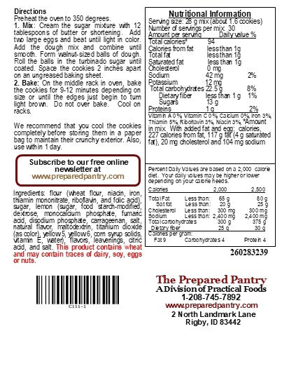 Lemon Whippersnappers Cookie Mix