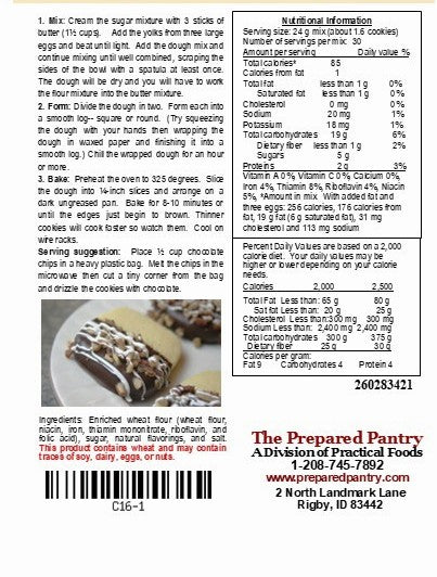 Buttery Shortbread Cookie Mix.
