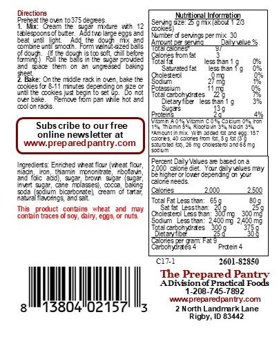 Brownie Sugarsnap Cookie Mix