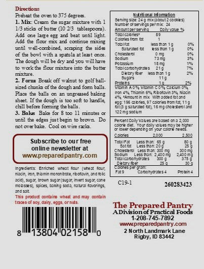 Old-Fashioned Spice Cookie Mix (Vanilla Gingersnap)