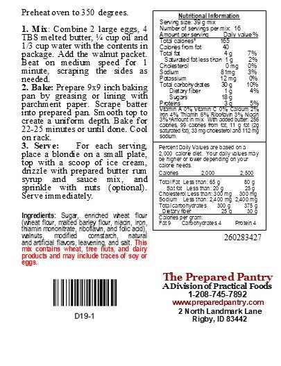 Maple Nut Blondie Mix