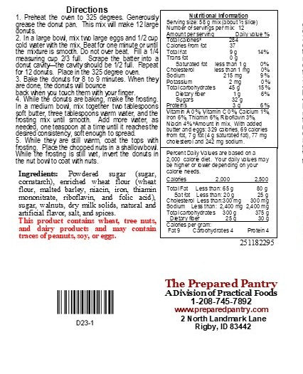 Maple Nut Frosted Baked Donut Mix (1 lb 9 oz)