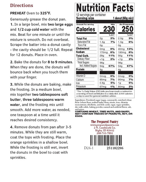 Frosted Orange Cream Baked Donut Mix (1 lb 9.4 oz)