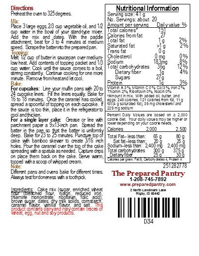 The Original Sticky Toffee Pudding Mix.