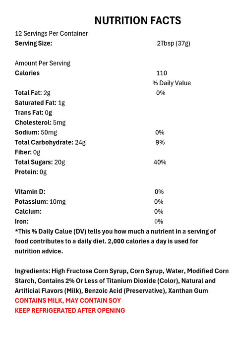 Cinnamon Designer Ice Cream and Dessert Sauce