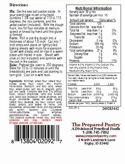 Italian Breadstick Mix with Roasted Garlic Sea Salt