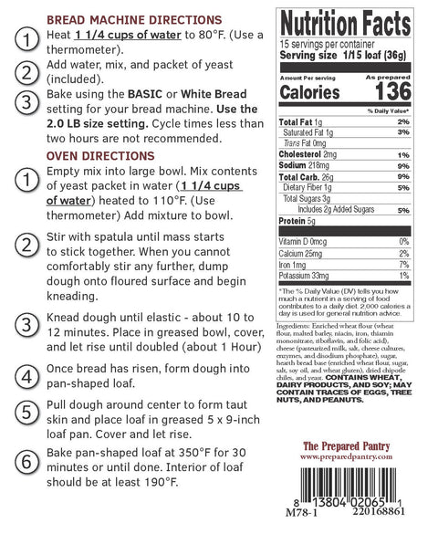 Mild Marita Chipotle Cheese Bread Mix