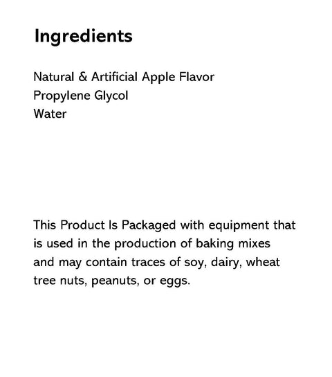 Marsden & Bathe Apple Flavor 2 oz