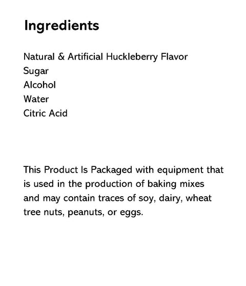 Marsden & Bathe Huckleberry Flavor 2 oz