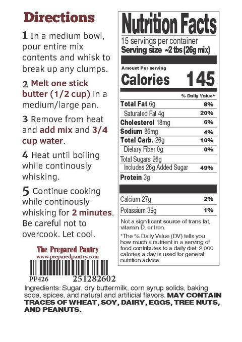 Maple Buttermilk Pancake Syrup and Sauce Mix