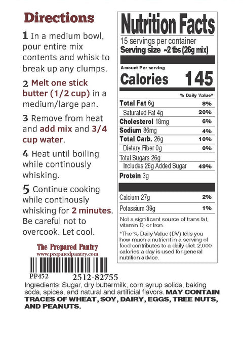 Banana Buttermilk Pancake Syrup and Sauce Mix