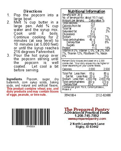 Vanilla Cream Buttermilk Caramel Popcorn Kit