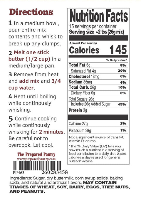 Vanilla Cream Buttermilk Pancake Syrup and Sauce Mix. Save 27%!