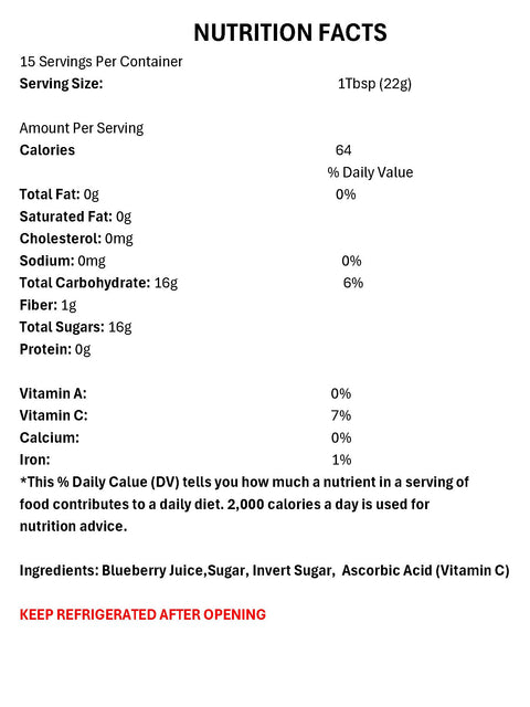 Pioneer Valley Gourmet Blueberry Pancake Syrup