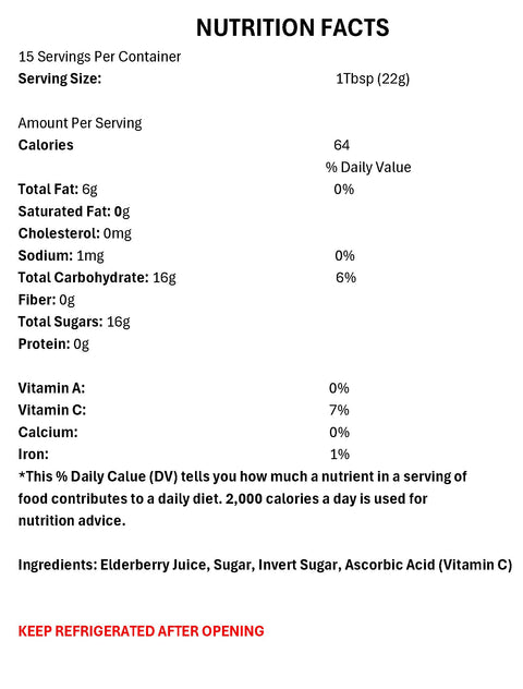 Pioneer Valley Gourmet Elderberry Pancake Syrup