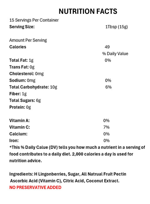 Lingonberry Jam by Pioneer Valley