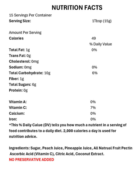 Pioneer Valley Gourmet Peach Pina Colada Jelly