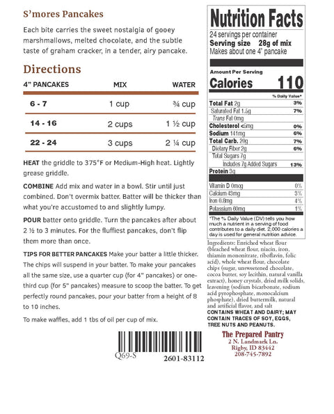 S'mores Pancake Mix, 24 oz.
