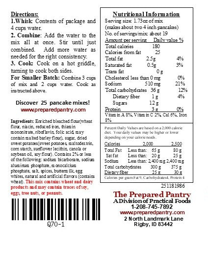 Original Sweet Potato Just-Add-Water Pancake Mix (32 oz.)