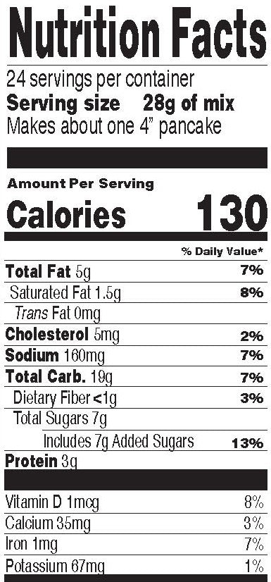 Chunky Monkey Pancake Mix 24 oz