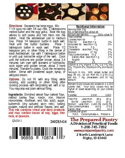 Classic Aebleskiver Mix Puff Pancake (2 lb)