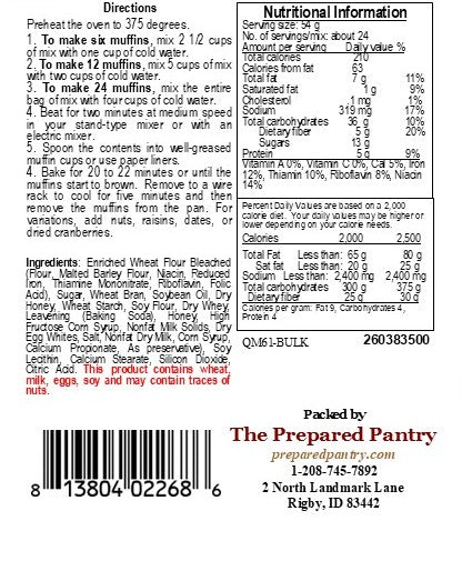 Mom's Best Honey Bran Muffin Mix (Large 3lb Economy Size)