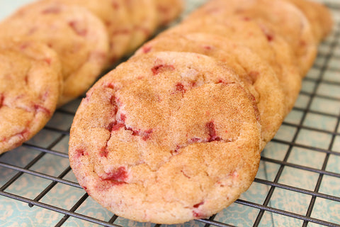 Raspberry Snickerdoodles Cookies
