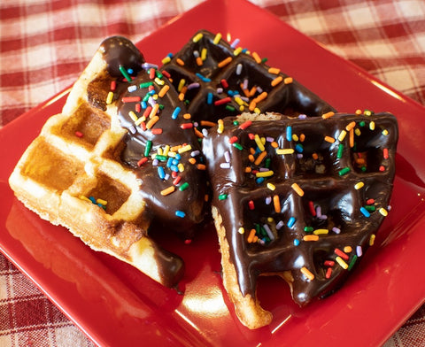 Unbelievably Good Cake Waffles (made with a Vanilla Bean Cake Mix) Limit 1