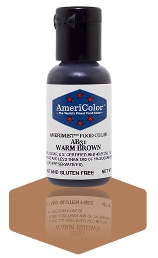 AmeriColor Soft Gel Paste Food Coloring Warm Brown
