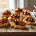 crostini with chutney