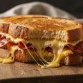 grilled cheese and bacon sandwich