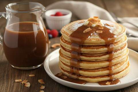 Coconut Buttermilk Pancake Syrup Mix.
