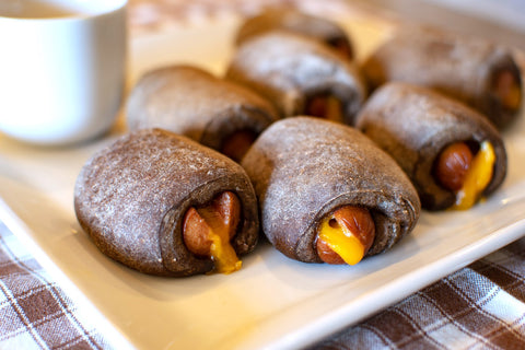 Black Russian Bread (How to Make Pigs in a Blanket)