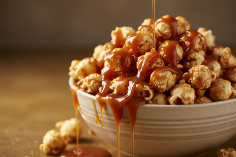 Cinnamon Cream Buttermilk Caramel Popcorn Kit.