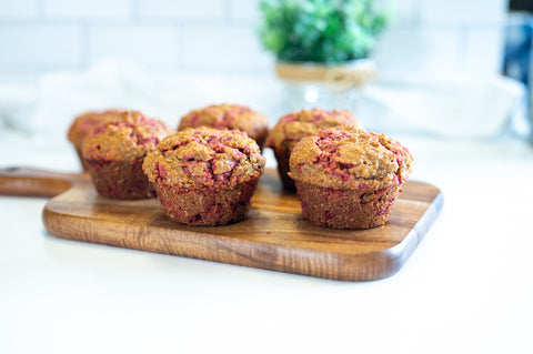 Introducing! Raspberry Chip Bran Muffin Mix 25oz.