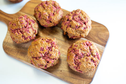 Introducing! Raspberry Chip Bran Muffin Mix 25oz.