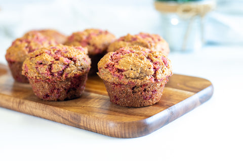 Introducing! Raspberry Chip Bran Muffin Mix 25oz.