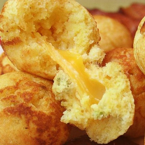 Danish Aebleskiver (Ebleskiver) Pancake Puff Cast Iron Pan